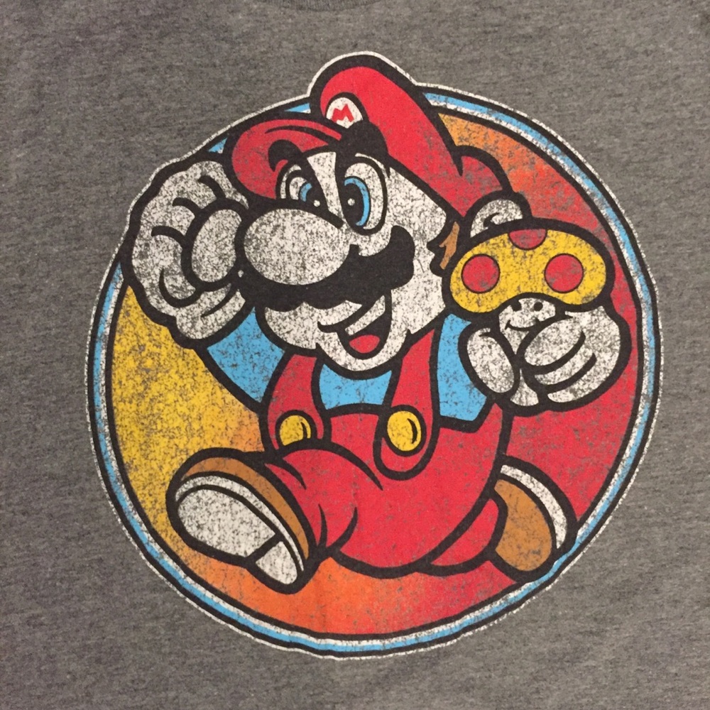 Super Mario Bros. logo T-shirt